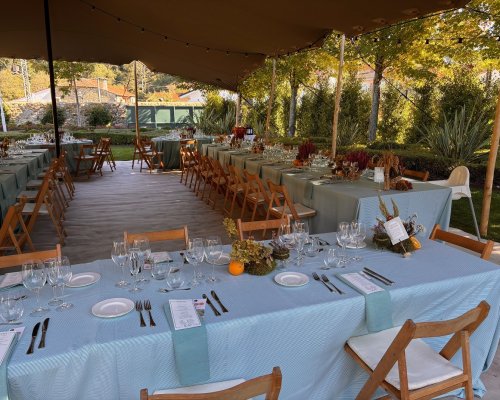 Interior carpa jardin principal